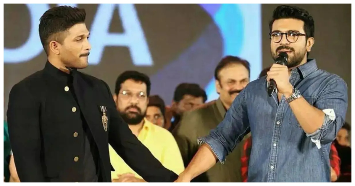 আল্লু অর্জুন ও রাম চরণ। ছবি: দ্য ইকোনোমিক টাইমস